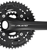 Shimano Shimano Alivio FC-T4060 Crankset - 175mm, 9-Speed, 48/36/26t, 104/64 BCD, Hollowtech II Spindle Interface, Black