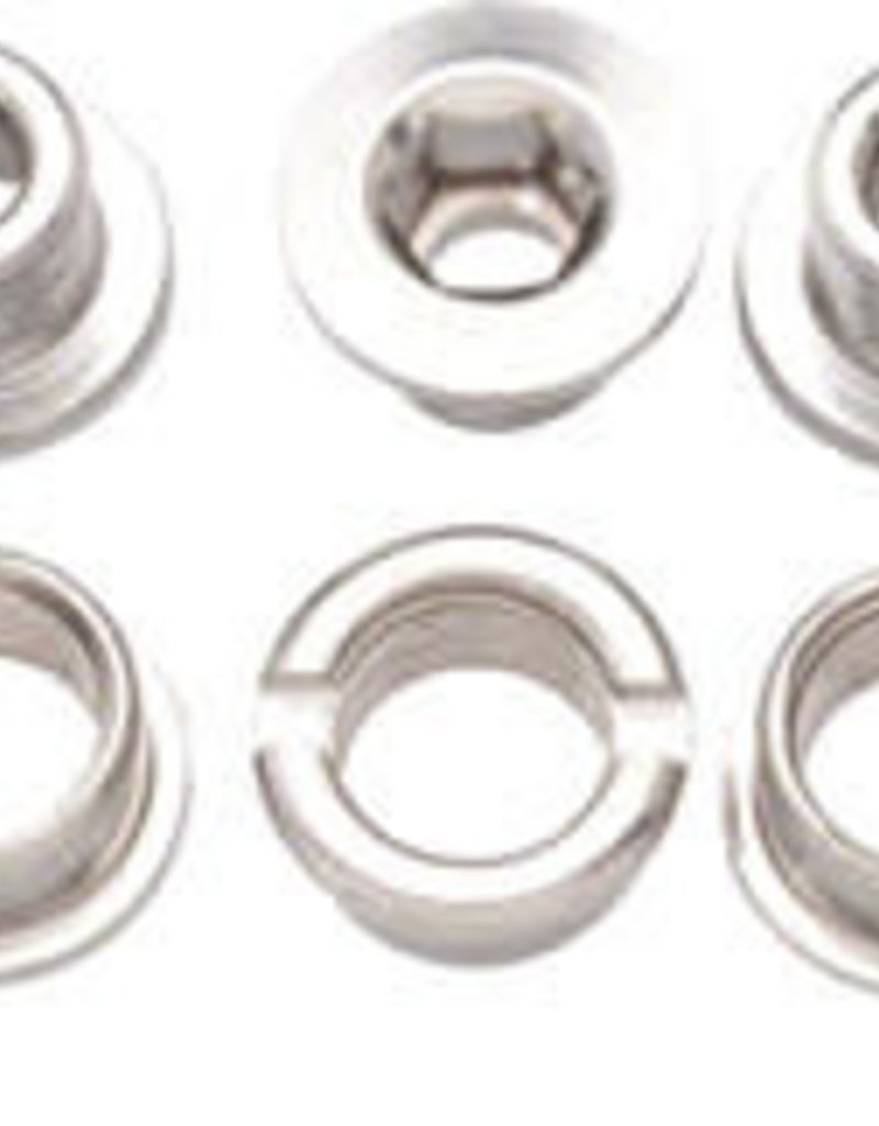 Problem Solvers Single Chainring Bolts Silver Chromoly