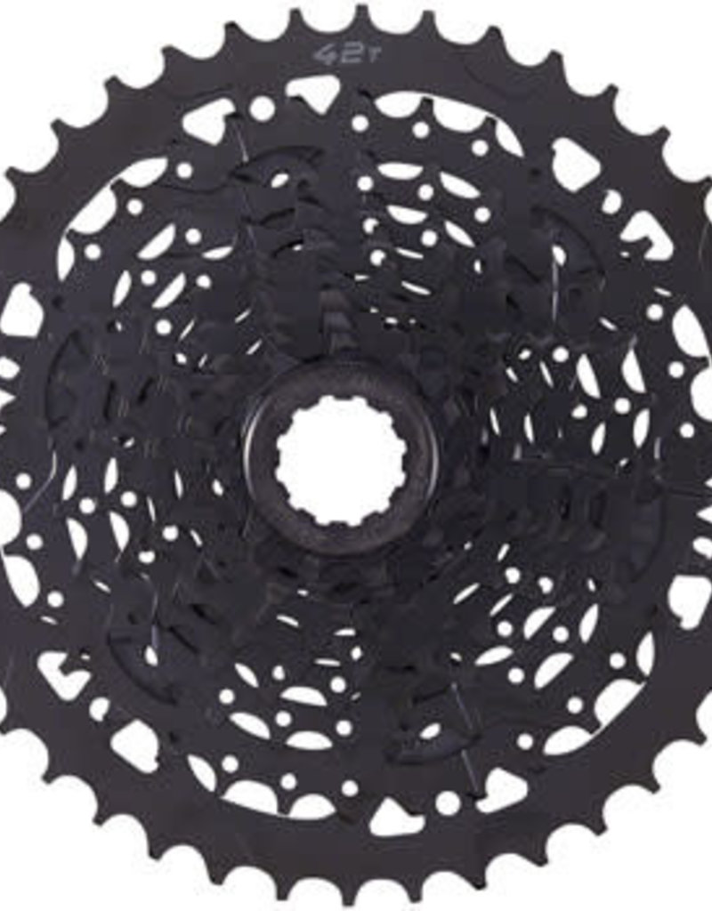 Microshift microSHIFT ADVENT Cassette - 9 Speed, 11-42t, Black, ED Coated, Alloy Large Cog