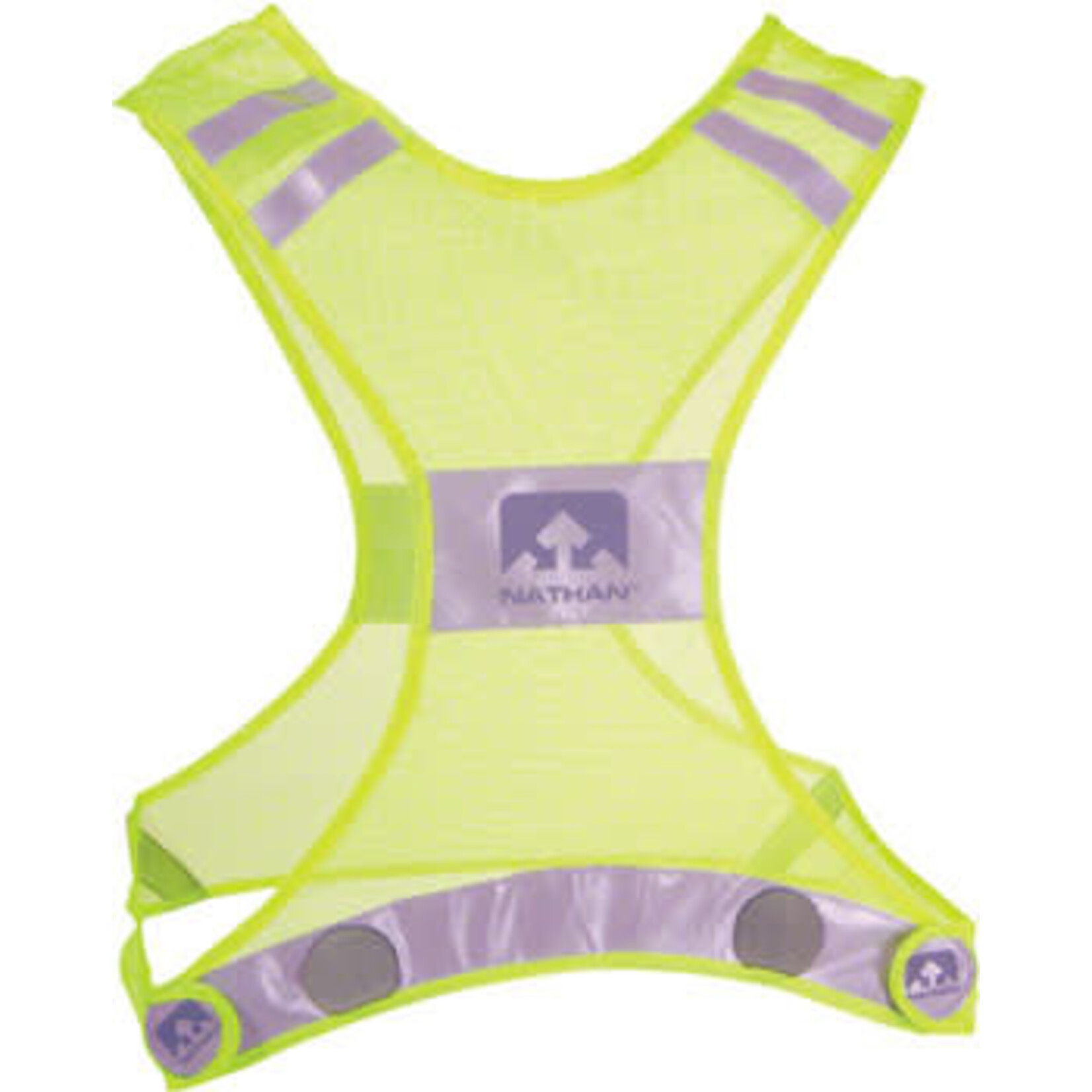 Nathan Reflective Streak Vest: LG/XL, Neon Yellow