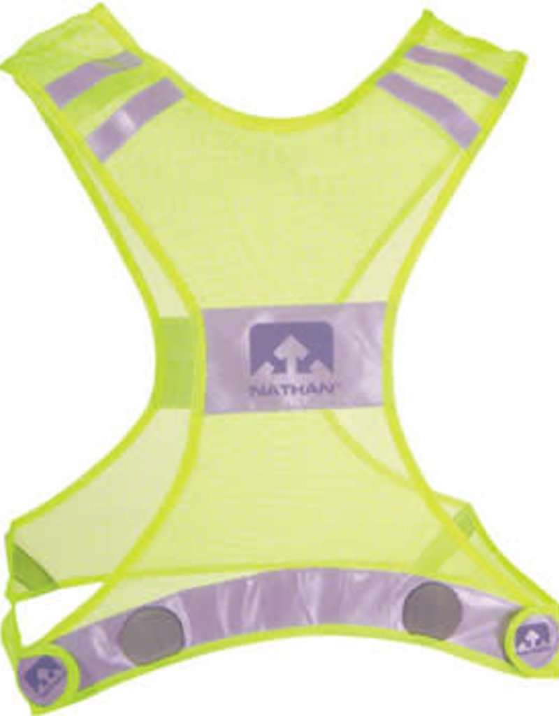 Nathan Reflective Streak Vest: LG/XL, Neon Yellow