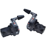SRAM SRAM X0 3 x 9 Speed Twist Shifter Set, Left Shifter is Microfriction