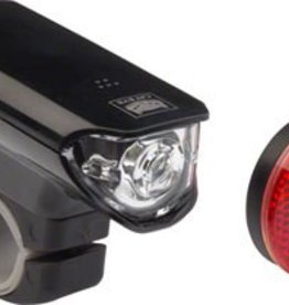 CatEye CatEye Headlight and Taillight Set EL125 And AU165: Black