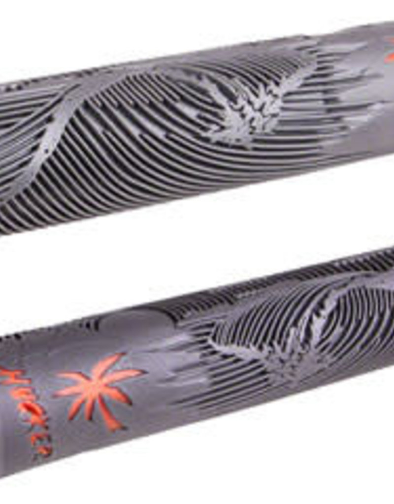 ODI ODI Hucker Grips - Graphite/Orange, Flange