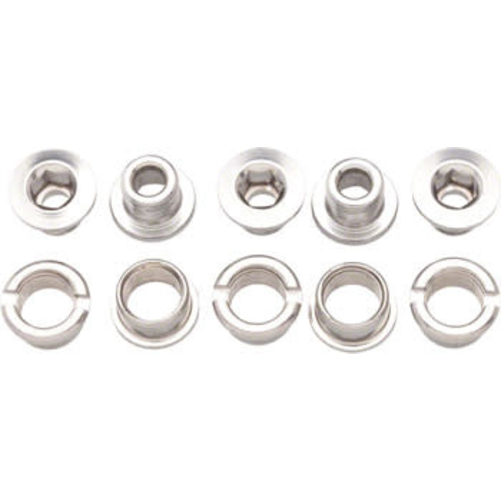 Problem Solvers Single Chainring Bolts Silver Alloy