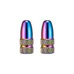 Alloy Valve Cap, Presta, Oil Slick - Pair