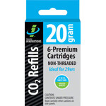 Genuine Innovations Genuine Innovations 20g Threadless Co2 Cartridges: 6-Pack