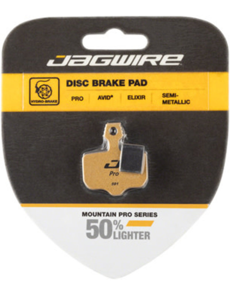 Jagwire Jagwire Mountain Pro Alloy Backed Semi-Metallic Disc Pads for Avid Elixir R, CR Mag, 1, 3, 5, 7, 9, X.O, XX, World Cup