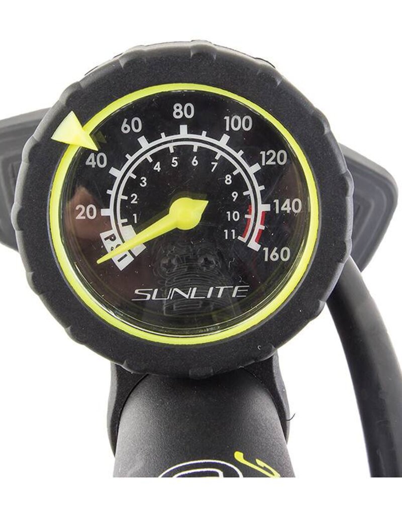 Sunjlite Floor Pump Air Surge Comp LT w/Gauge