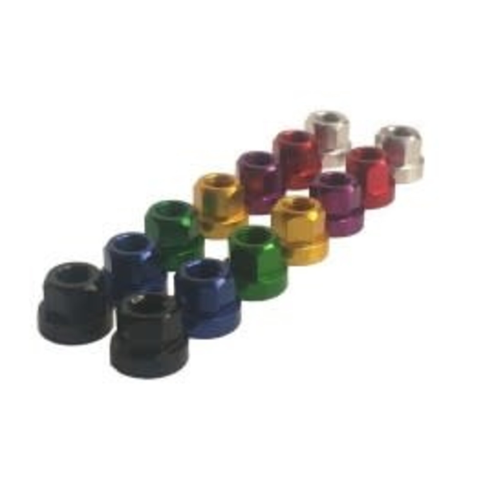 TNT Bicycles TNT Aluminum 3/8" (10mm) x 26tpi Axle Nuts (Pair)