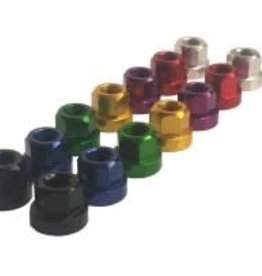 TNT Bicycles TNT Aluminum 3/8" (10mm) x 26tpi Axle Nuts (Pair)