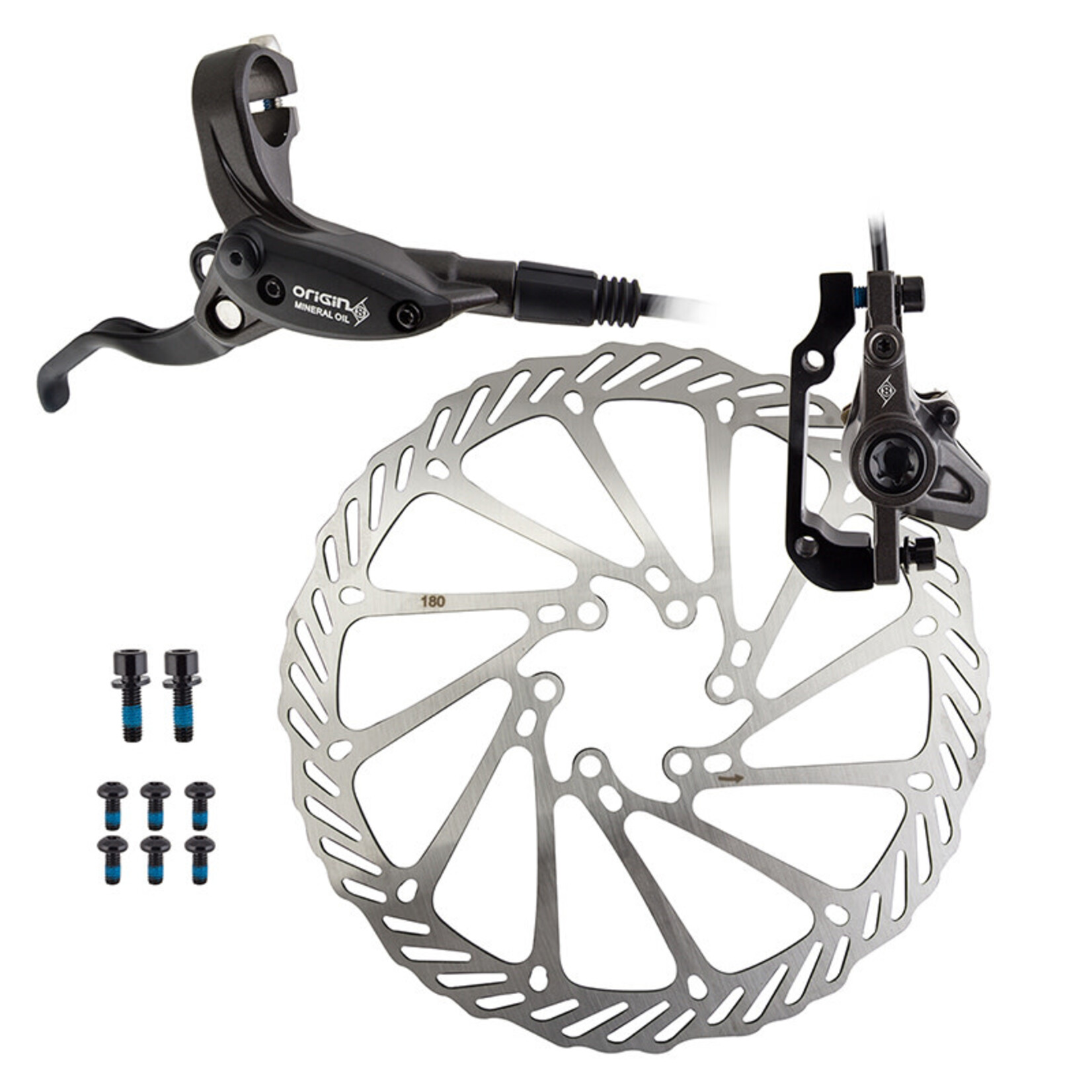 Origin8 Origin8 Vise Hydraulic Disc Brake, Front, 180, Black