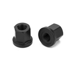 Mission Mission 3/8" Axle Nuts *STEEL* Black (Pair of 2)