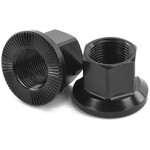 Mission Mission 14mm Axle Nuts *STEEL* Black (Pair of 2)
