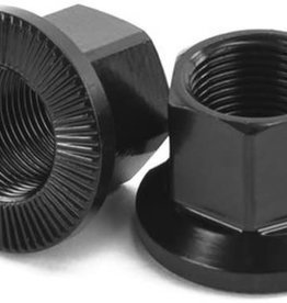 Mission Mission 14mm Axle Nuts *STEEL* Black (Pair of 2)