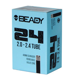 24x2.0-2.4" Beady Butyl Tube, Schrader 40mm