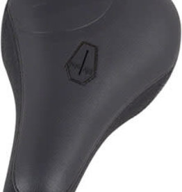 Deity Frisco Pivotal BMX Saddle – Stealth Black, Vintage Tuck & Roll Design