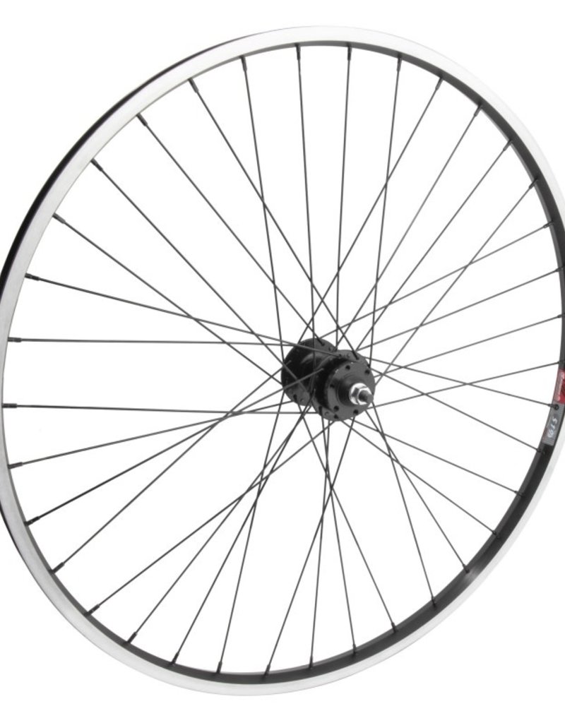 29" (622x19) Front Wheel, Alloy Black MSW 36h Alloy Bolt-On, 6B Disc, Black 100mm 14g