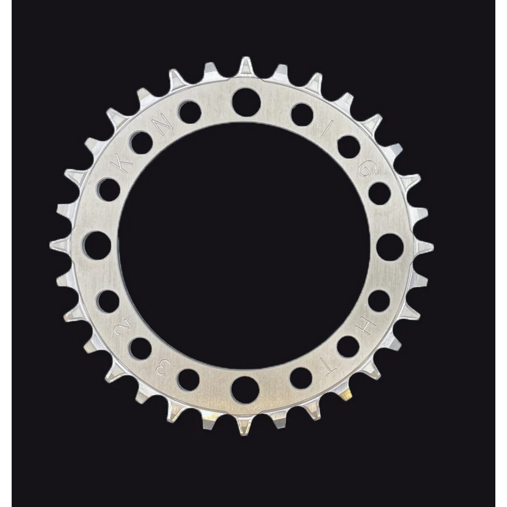 Knight Bike Co. Ruf-Tooth Narrow Wide Chainring, 4-Hole, 104BCD