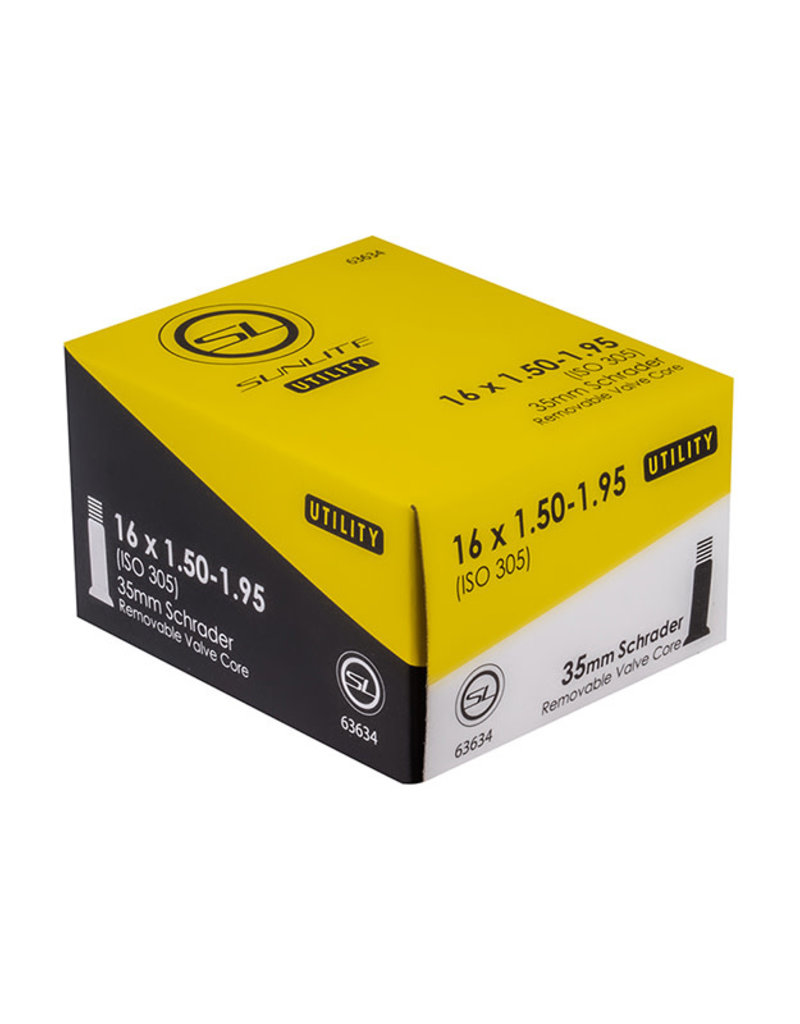 16x1.50-1.95 Sunlite Tube UTILI-T Shrader Valve 35mm