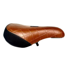 Fit Bike Co FIT Barstool BMX Pivotal Seat Quilted Brown Synthetic Leather