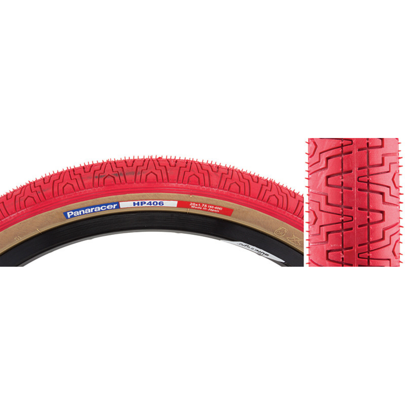 Panaracer 20x1.75 Panaracer Tire HP406 Wire Bead w/Skinwall