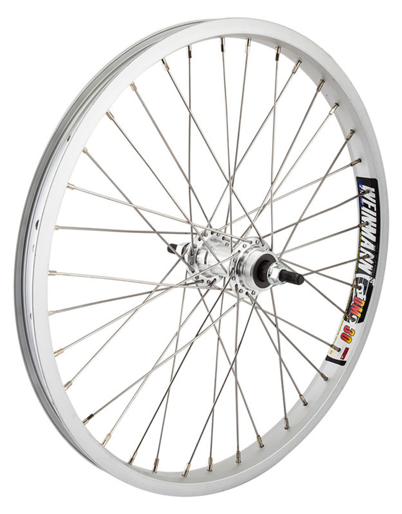 20x1.75 (406x24) Weinmann DM30 Replacement Wheel, Silver 36h, Alloy Freewheel FF 3/8, 110mm