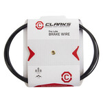 Clarks Clark Brake Cable (Inner) Galvanised/Teflon 1.5x3060 Universal, Black