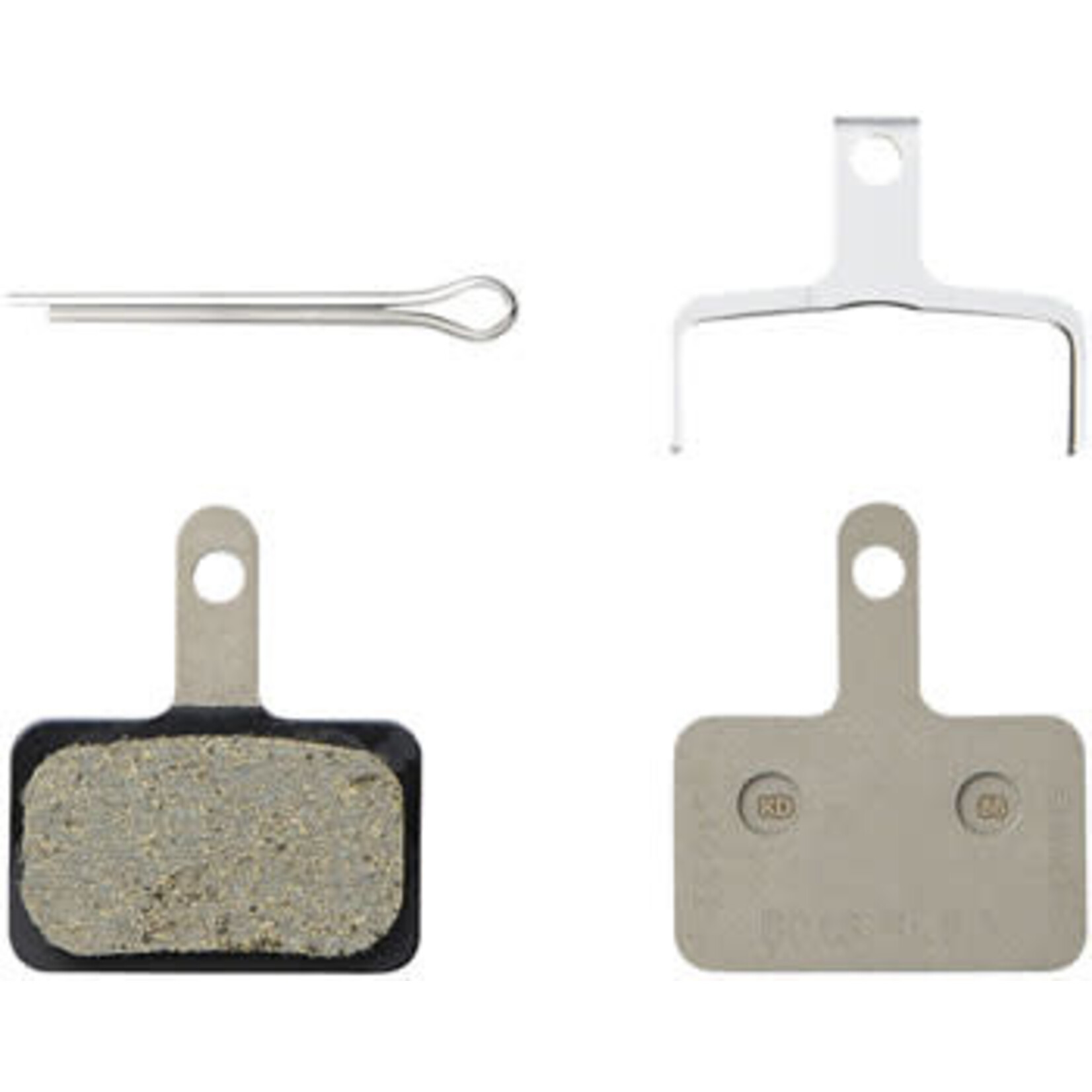 Shimano B05S-RX Disc Brake Pads (#22) Spring, Resin Compound, Stainless Steel Back Plate