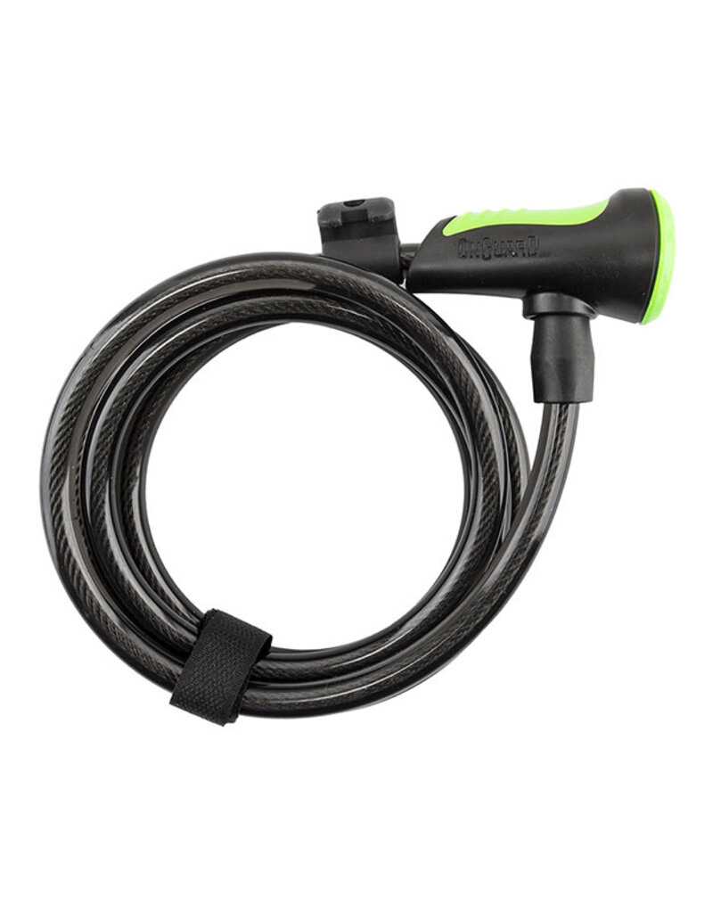Neon 8157, Coil Cable Lock 6'x10mm w/Bracket