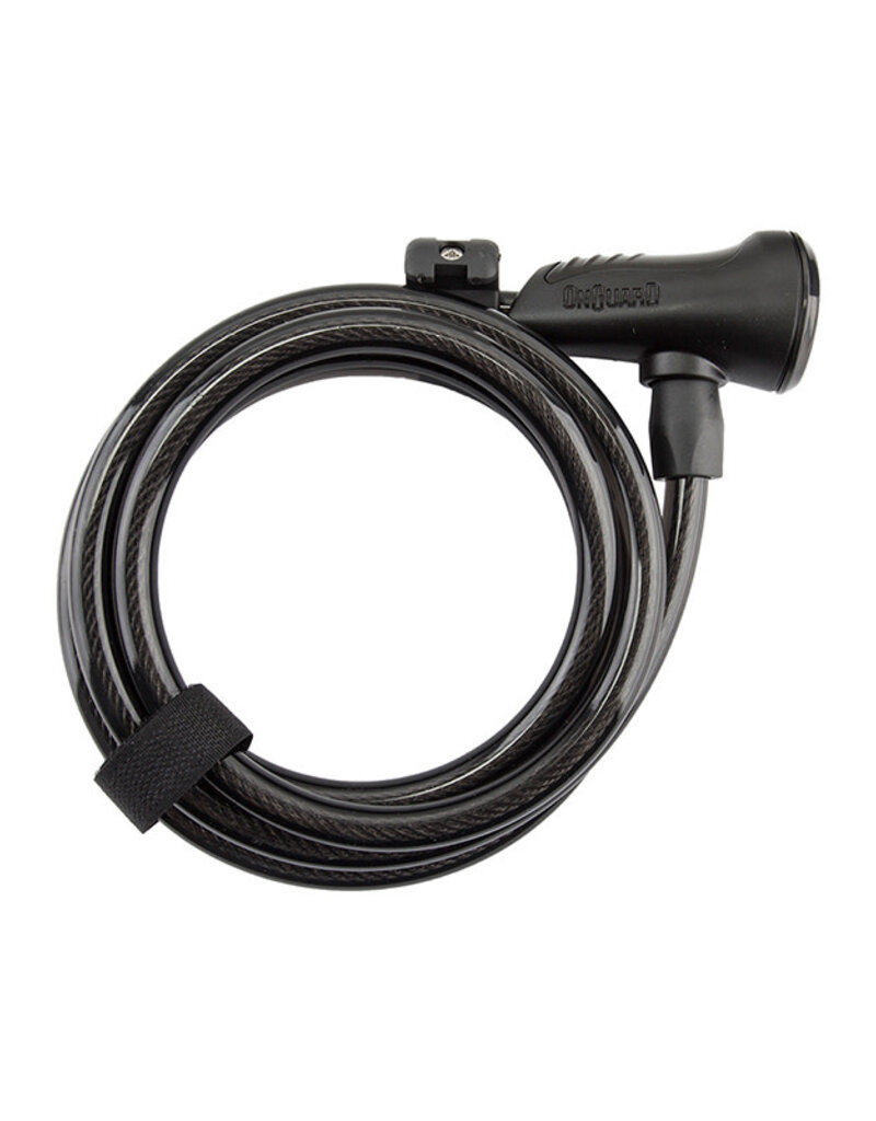 Neon 8157, Coil Cable Lock 6'x10mm w/Bracket