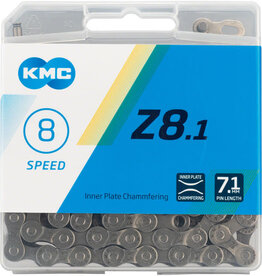 KMC KMC Z8.1 Chain - 8-Speed, 116 Links, Silver/Gray