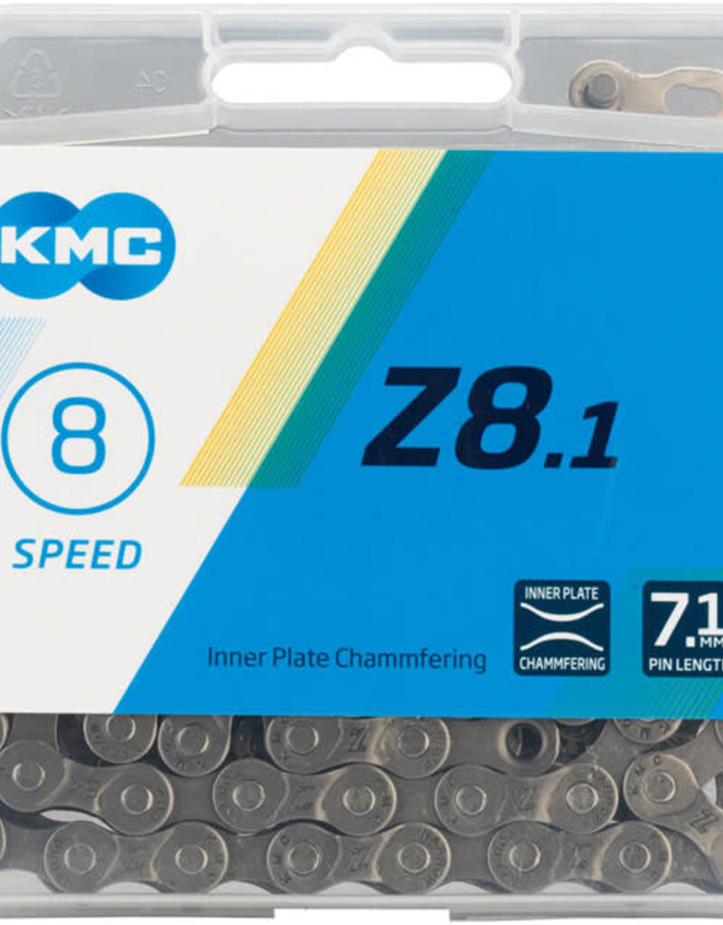 KMC KMC Z8.1 Chain - 8-Speed, 116 Links, Silver/Gray