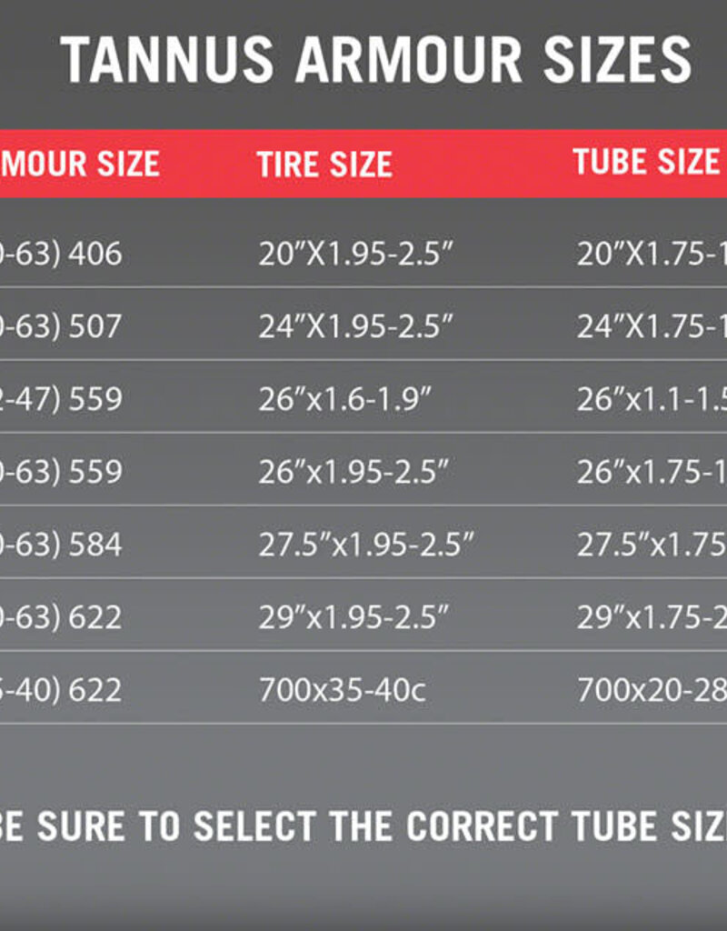 Tannus 29x1.95-2.5 Tannus Armour Tire Insert - Single (each)