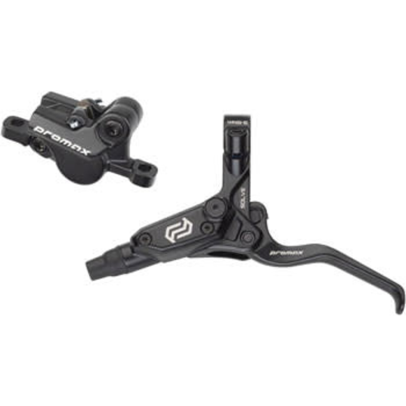 Promax Promax Solve DSK-923 Disc Brake & Lever,  Front,  Post Mount, Black, 2-Piston Hydraulic, Mineral Oil
