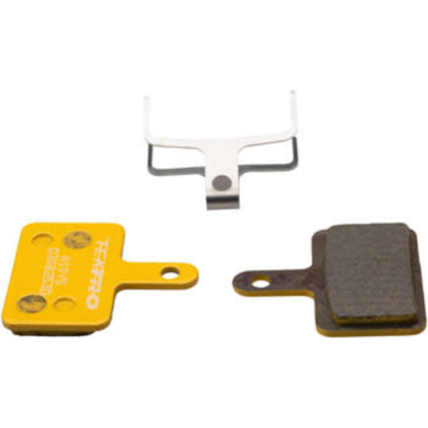 Tektro Tektro A10YS Disc Brake Pad - Metal/Ceramic Compound, For Use With 2-Piston Calipers, Yellow, #22
