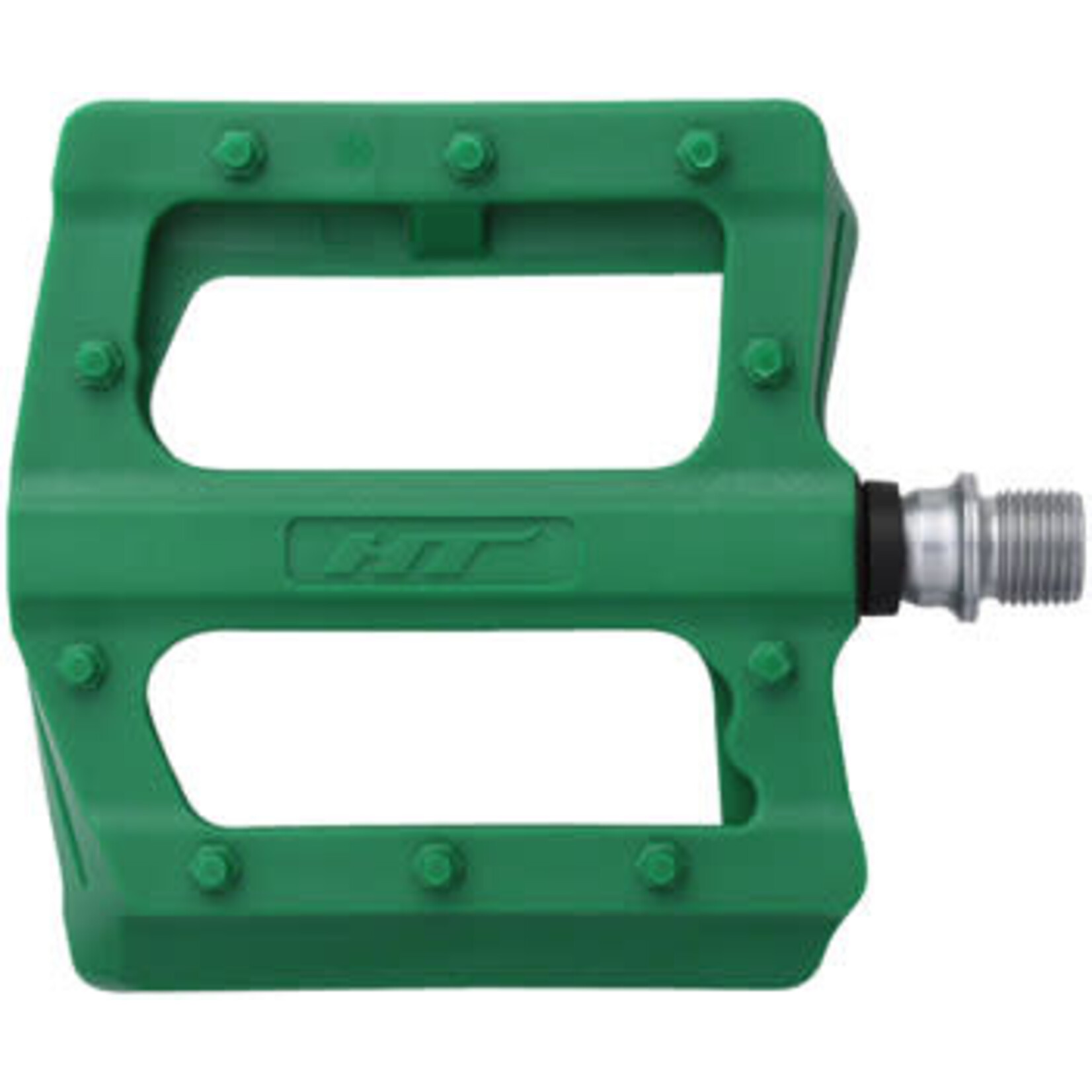 HT Components HT Components PA12 Pedals - Platform, Composite, 9/16", Green