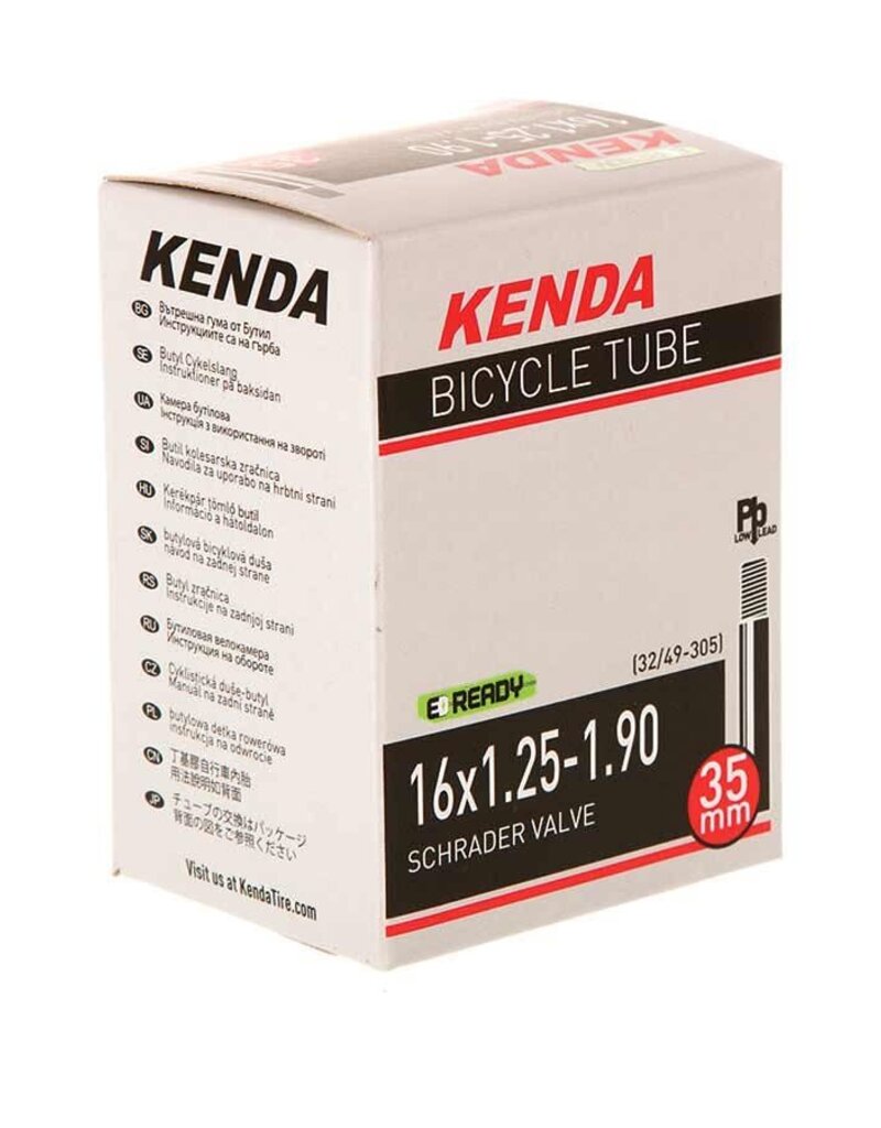 Kenda 16x1.25-1.90 Kenda, Schrader, Tube, 35mm Schrader