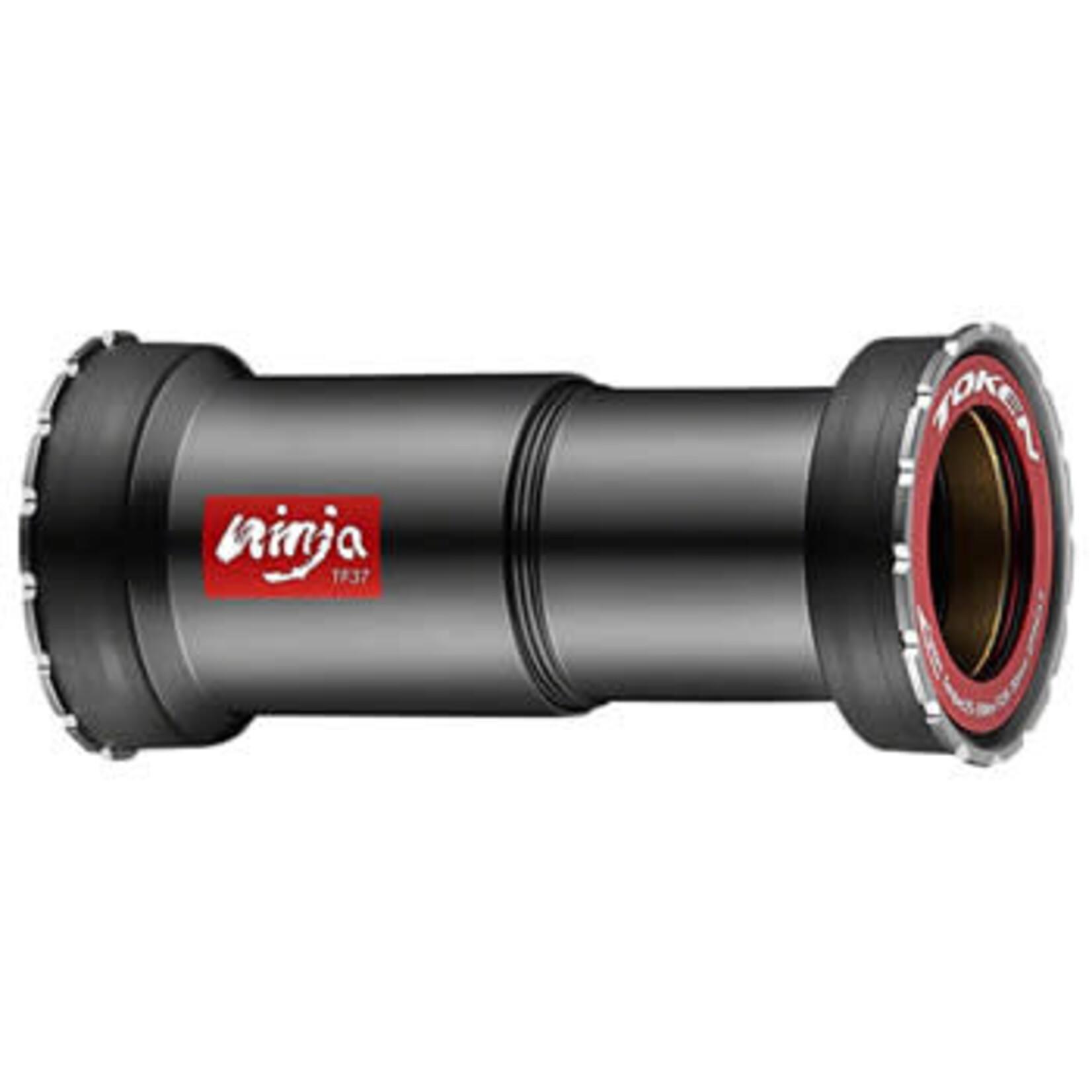 Token Ninja TF4630 Press Fit Double-Thread Bottom Bracket - For PF30/BB386/BB392 Frame Types, Black