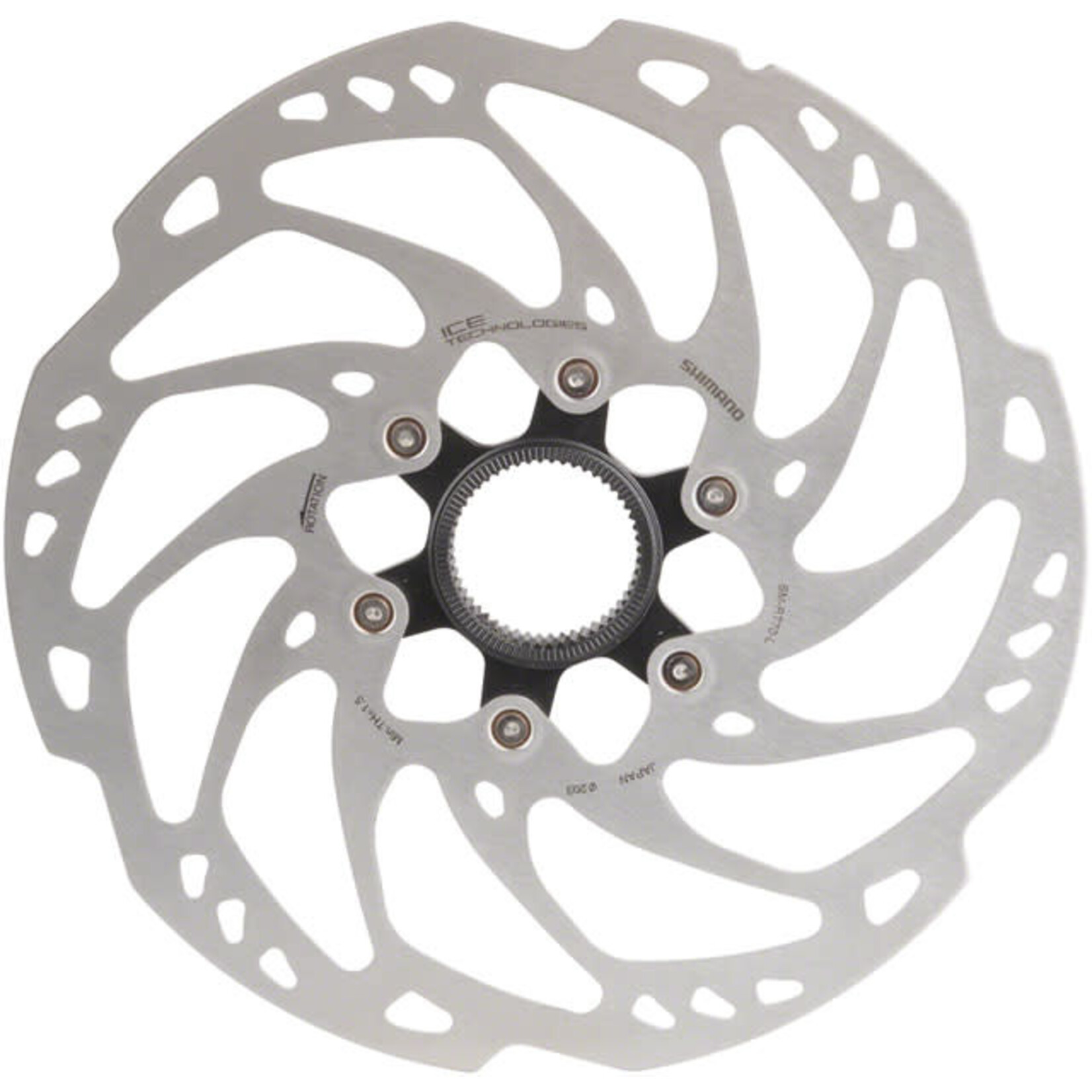 Shimano SLX SM-RT70-L Disc Brake Rotor 203mm, Center Lock, Silver
