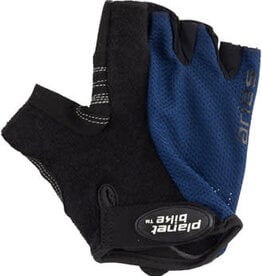 Planet Bike Planet Bike Aries Gloves - Black/Blue, Short Finger, X-Large