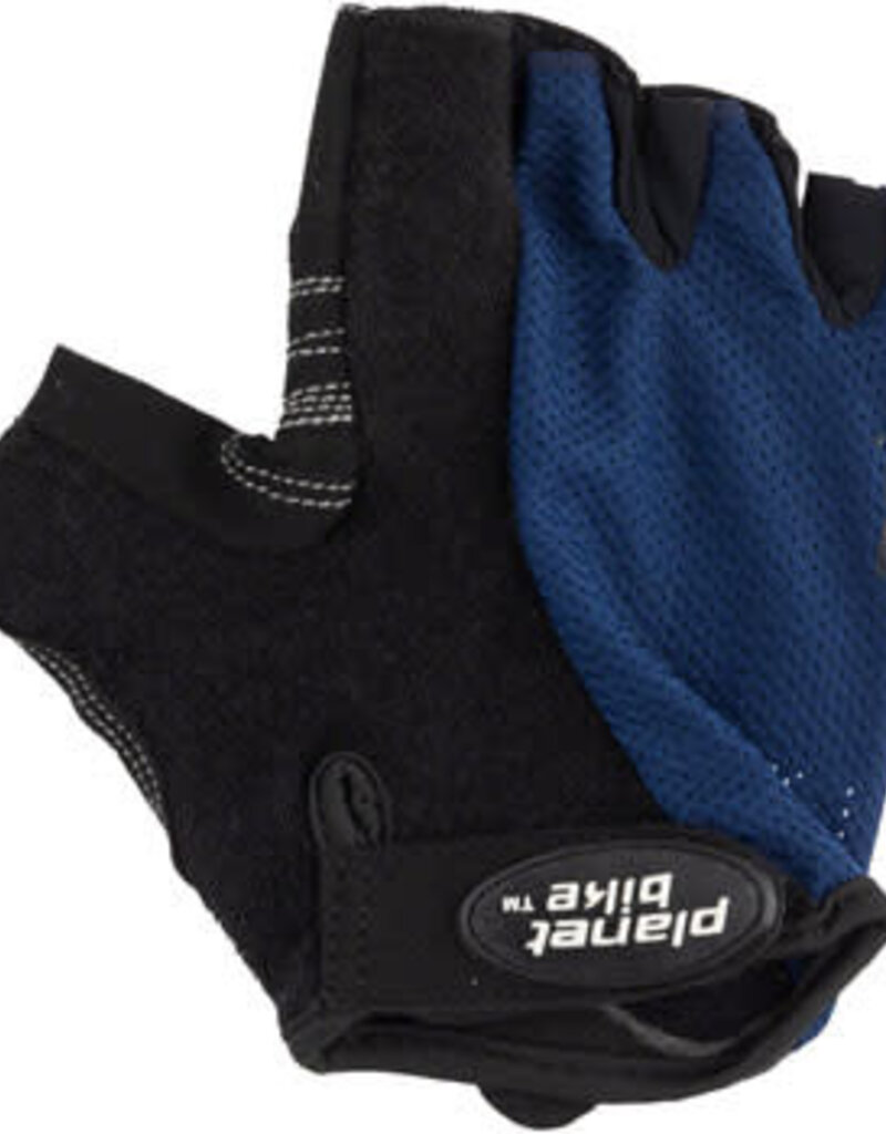 Planet Bike Planet Bike Aries Gloves - Black/Blue, Short Finger, X-Large