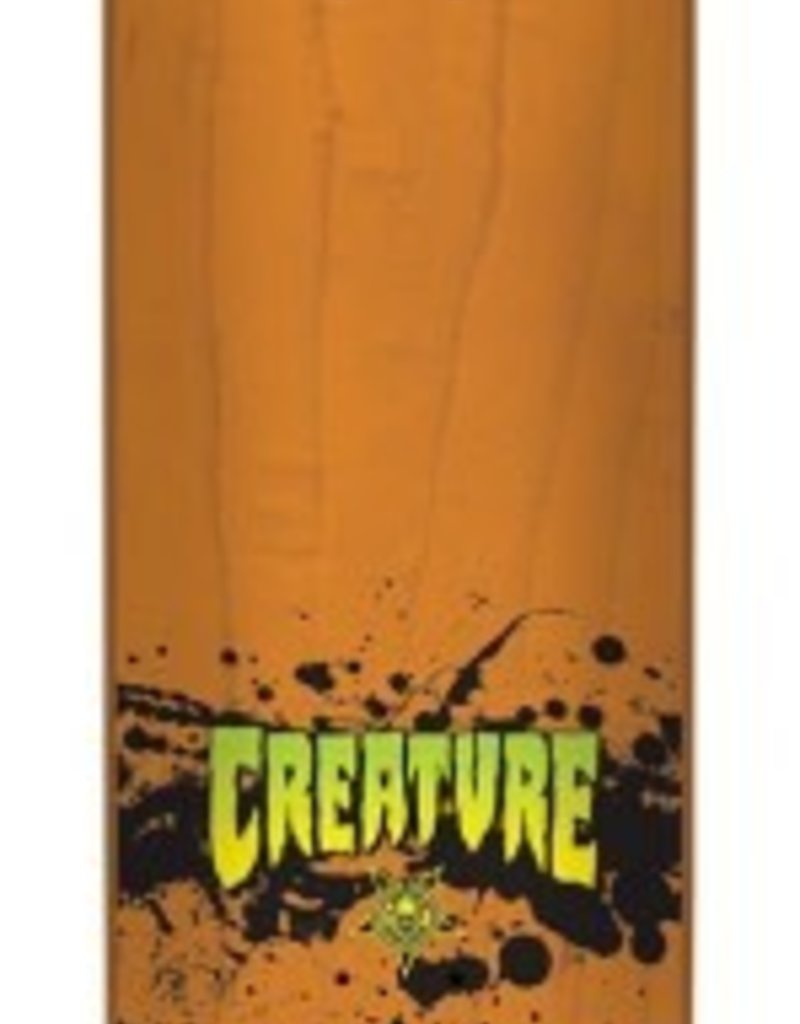 Creature 7.4x27.6 Stained XS Orange Creature Skateboard Deck