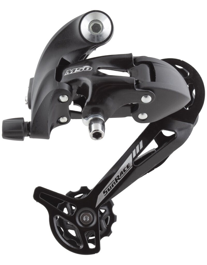 SunRace RDM57 7/8sp Rear Derailleur, Long Cage - Black