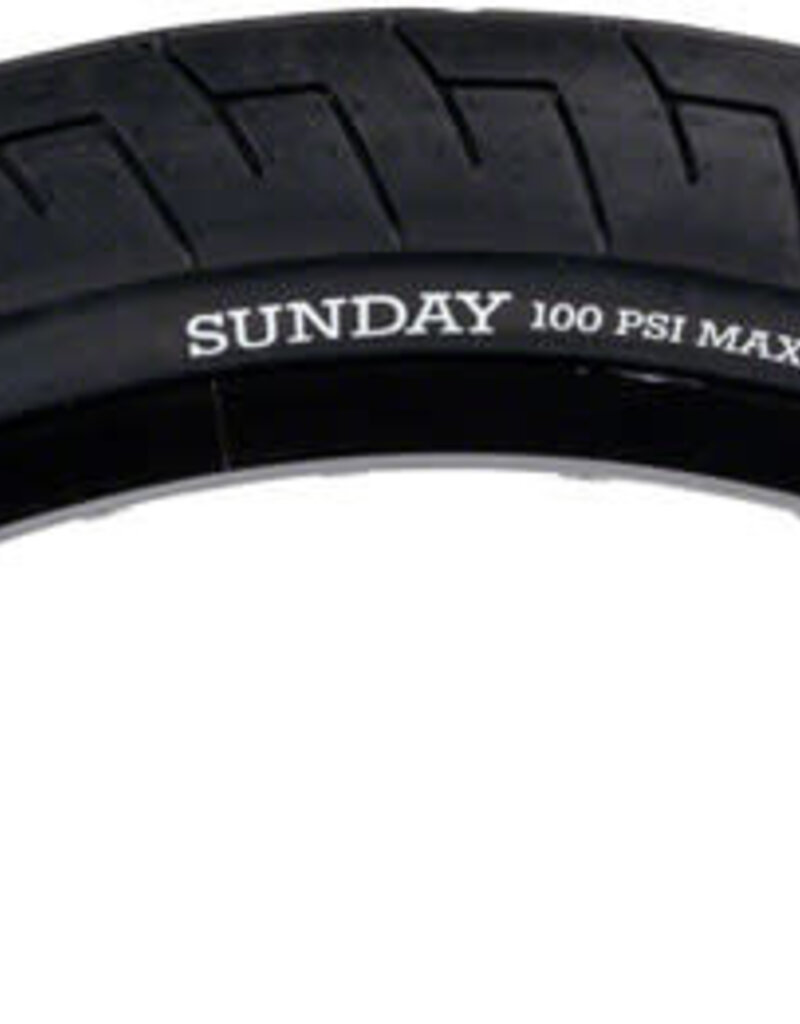 Sunday 20x2.4 Sunday Street Sweeper Tire - Clincher, Wire, Black/Black