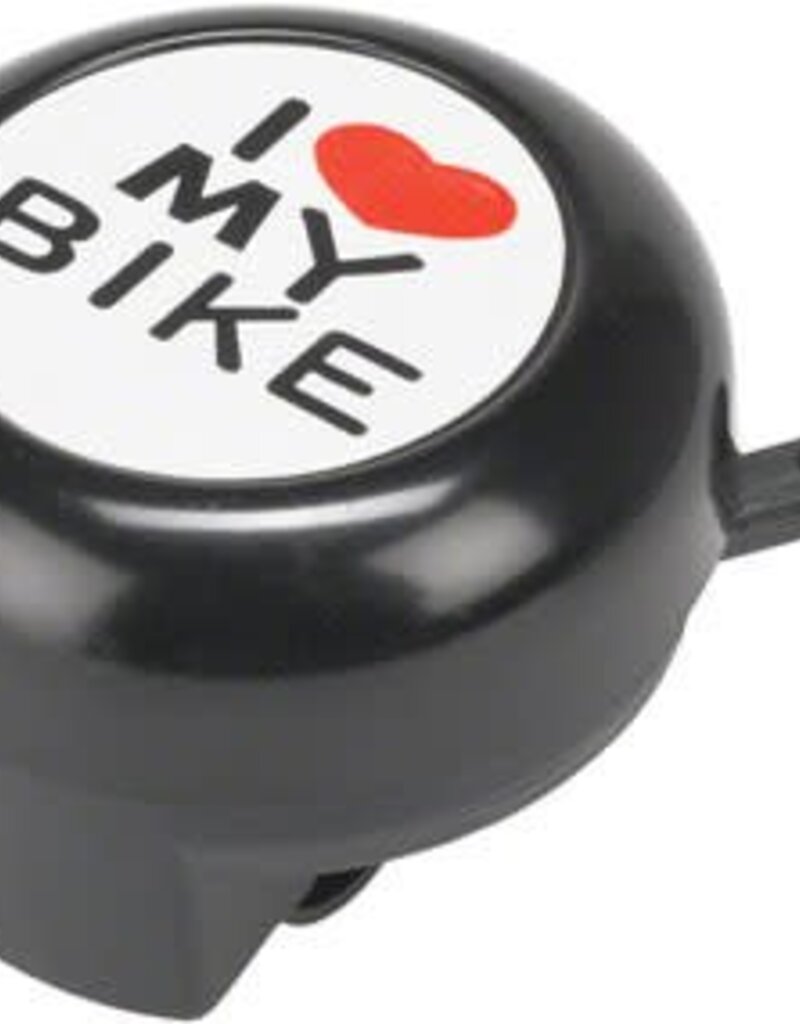 Dimension "I Heart My Bike" Black Bell