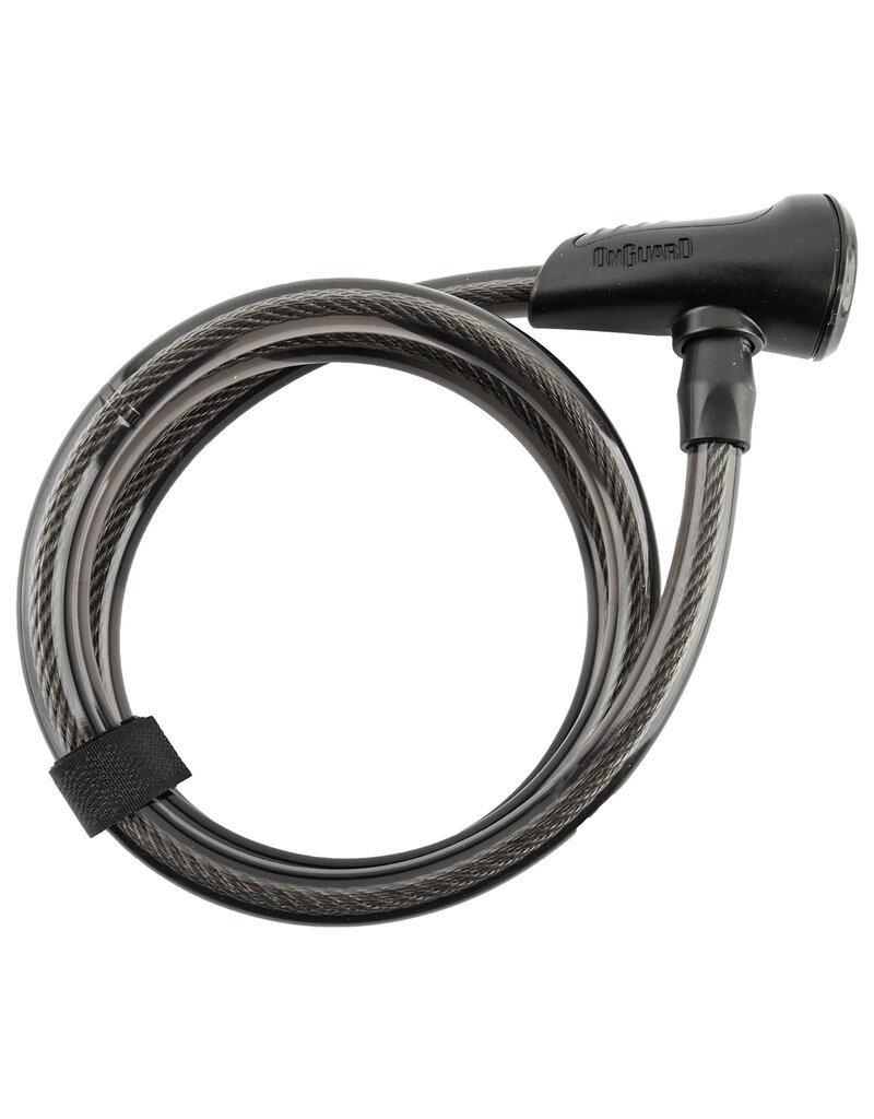 OnGuard Cable Lock 8163 NEON Key Straight 4fx12mm Black