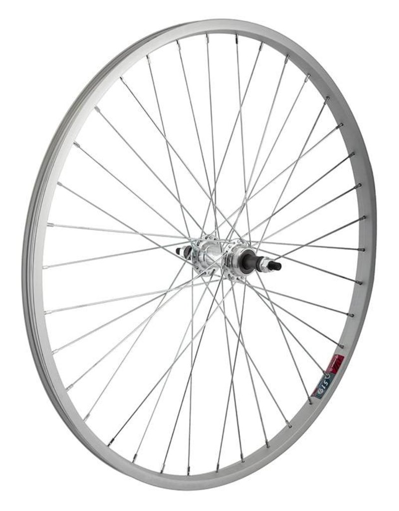 26x1.5 (559x19) Rear Wheel, Alloy, 36h, Freewheel 5/6/7sp, Silver 135mm