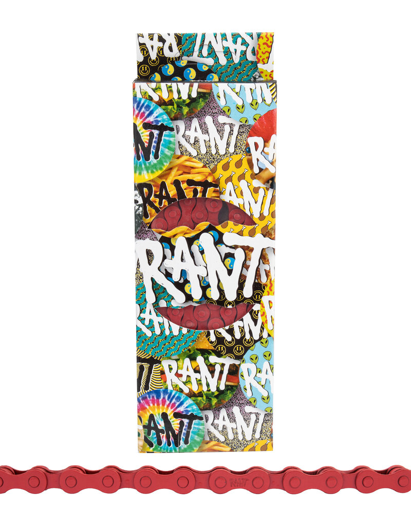 RANT RANT Chain MAX 410 1/8", 1s Red 90 Link, w/1/2 Link