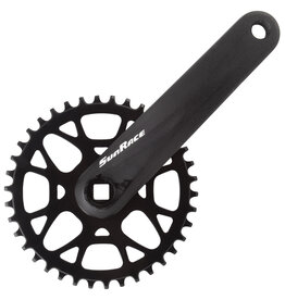 SUNRACE Crankset FCM408, 175x38t Square Taper, Black